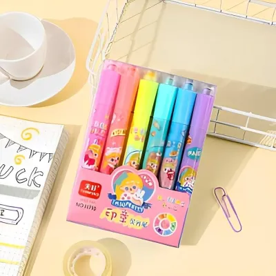 Highlighter Pen Set with Stamp 